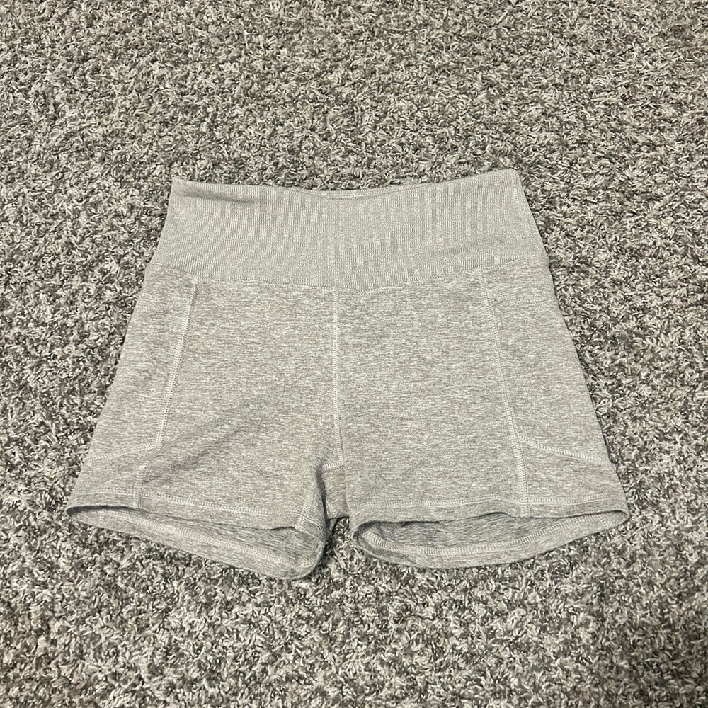 Grey/brown biker shorts size medium